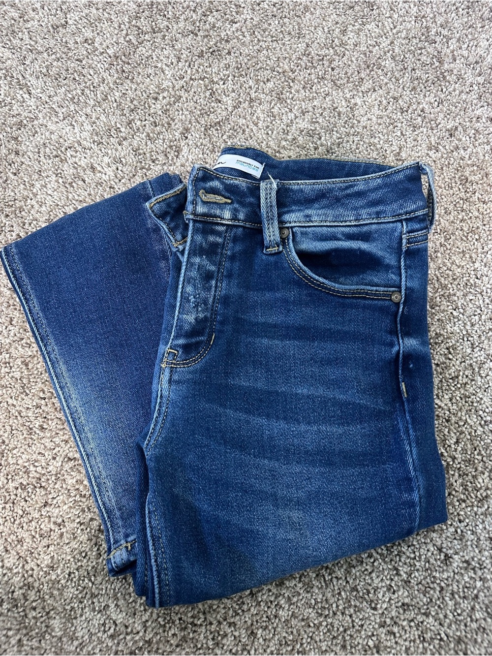 KanCan High-Rise Dark Blue Stretch Jeans